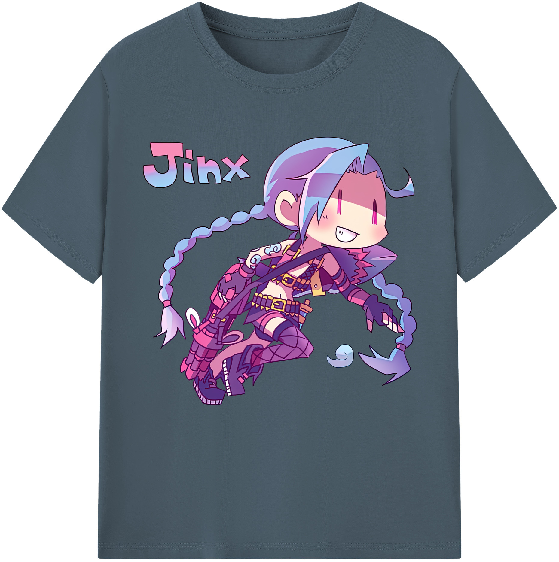 リーグ・オブ・レジェンド League of Legends LOL 綿100％半袖Tシャツ（フロントプリント）